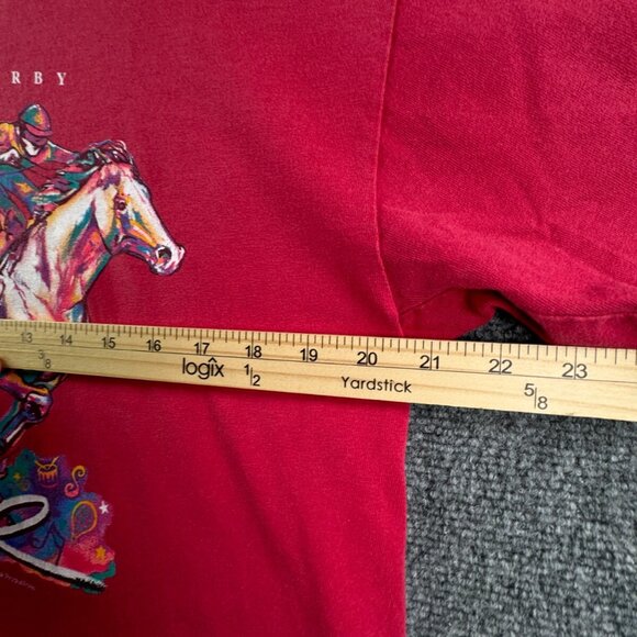 VTG Kentucky Derby 1997 Red T Shirt USA Large Short Sleeve Cotton Horse Racing - Picture 5 of 15